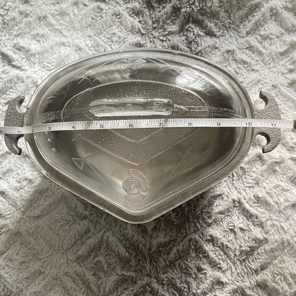 ✨Vintage 11” Guardian Service Triangle roaster with glass lid✨